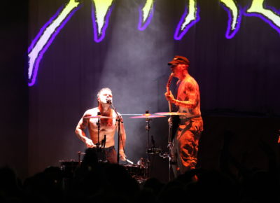 SOFT PLAY belting it out while playing on stage at The Depot in Salt Lake City. Photo: Logan Sorenson.