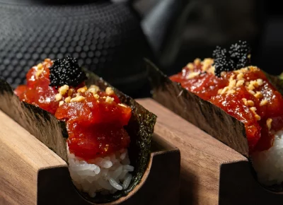 Spicy Tuna Handroll. Photo: Nicole Marriner.