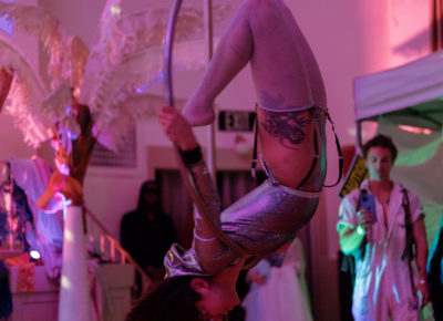 Paisley Bothe performs on the dance hoop. Photo: Emily Sorensen.