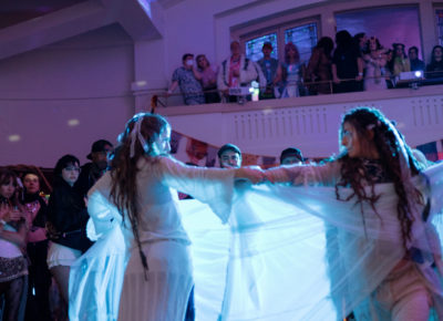 Two women join forces to dance a stunning duet. Photo: Emily Sorensen.