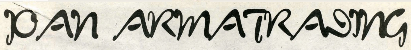 Joan Armatrading is written in stylized curvy text.