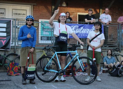 Non-Binary Division winners (L-R): 2nd: John Johnings, 1st: Squaunchy Papi, 3rd: Jerald Lim. Photo: India Mendoza