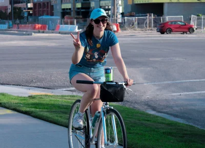 Who doesn't love a good bike ride downtown. Photo: India Mendoza