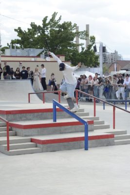 Dane Vaughn (@danevaughn) does a backside overcrook.