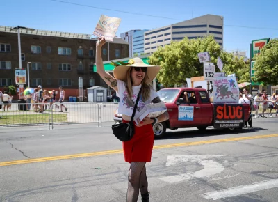 Extra! Extra! SLUG's LGBTQ+ issue is here! Photo: TaCara DeTevis.