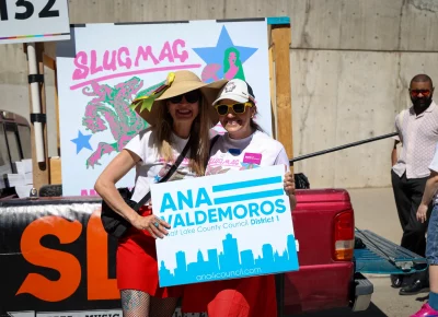 (L-R) Angela H. Brown and Ana Valdemoros believe that making a change starts small, so make sure to vote local. Photo: TaCara DeTevis.