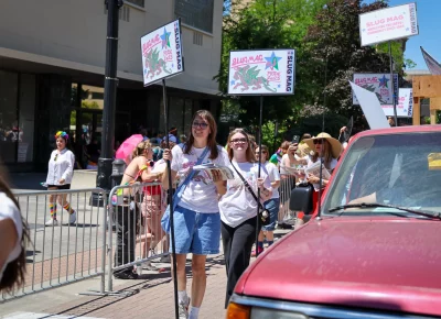 Signs and tees, SLUG had it all. Photo: TaCara DeTevis.