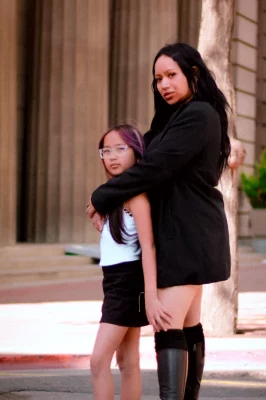 Everyone loves it when the outfits are on the same wavelength. Photo: Hayley Stoddard